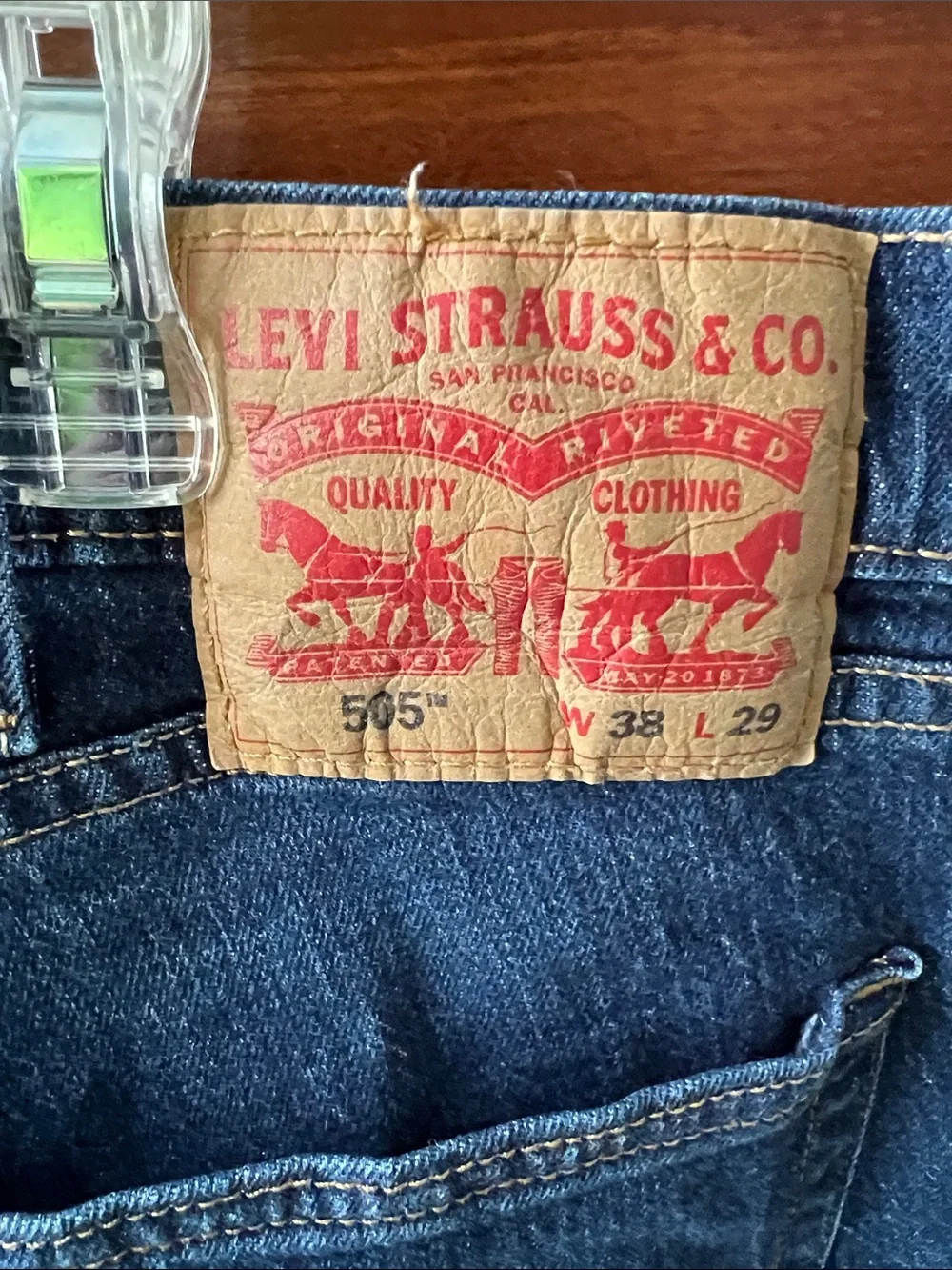 Classic Men's Dark Blue Straight-Leg Jeans